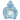 ‘HEAD IN THE CLOUDS’ PUFF PRINT CROPPED HOODIE (SKY BLUE)