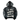 ‘HEAD IN THE CLOUDS’ PUFF PRINT CROPPED HOODIE (BLACK)