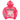 ‘HEAD IN THE CLOUDS’ PUFF PRINT CROPPED HOODIE (PINK)