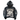 ‘HEAD IN THE CLOUDS’ PUFF PRINT CROPPED HOODIE (BLACK)