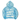 ‘HEAD IN THE CLOUDS’ PUFF PRINT CROPPED HOODIE (SKY BLUE)