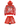 ‘HEAD IN THE CLOUDS’ PUFF PRINT SHORTS SET (RED)